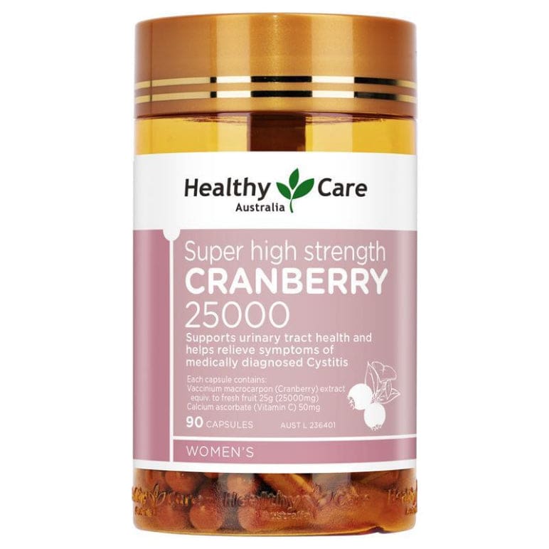 Healthy Care Super Cranberry 25000 90 Capsules front image on Livehealthy HK imported from Australia