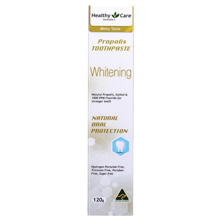 Healthy Care Whitening Propolis Toothpaste 120g front image on Livehealthy HK imported from Australia