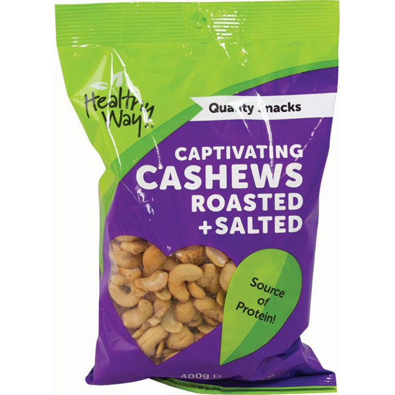 Healthy Way Captivating Cashews Roasted and Salted 400g front image on Livehealthy HK imported from Australia