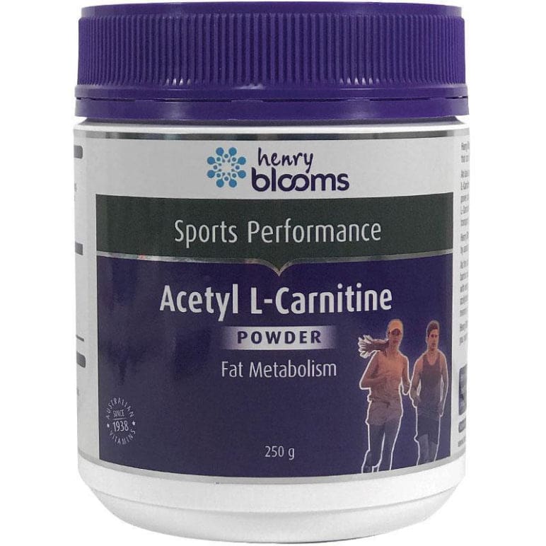 Henry Blooms Acetyl L-Carnitine Powder 250g front image on Livehealthy HK imported from Australia