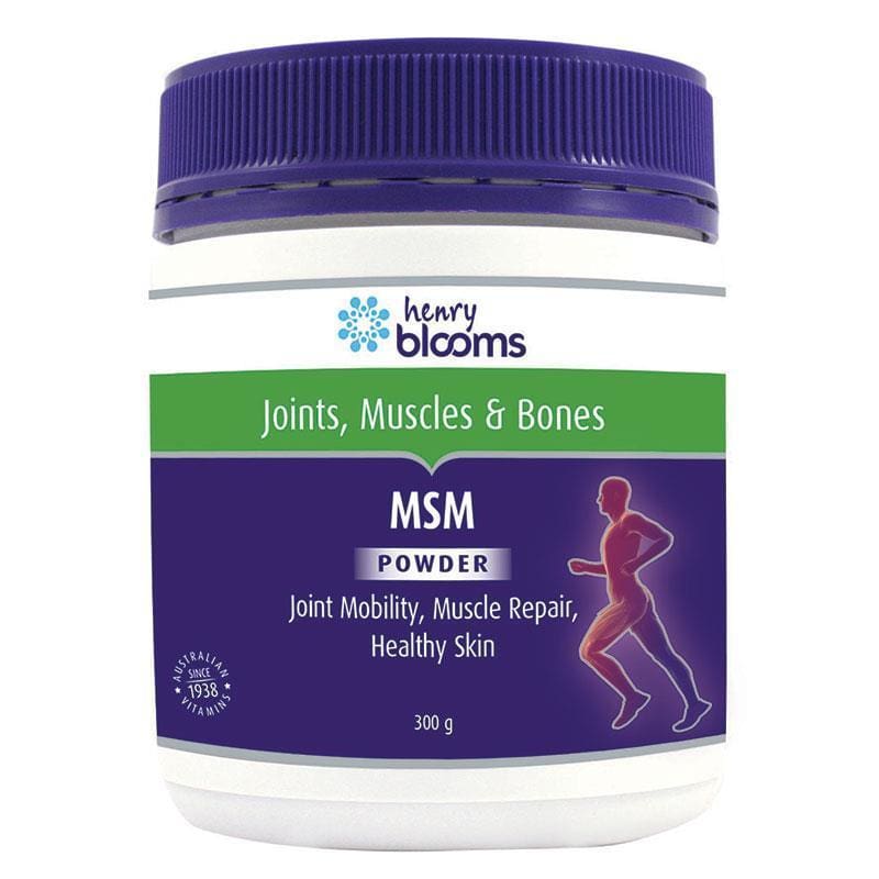 Henry Blooms MSM Powder 300g front image on Livehealthy HK imported from Australia