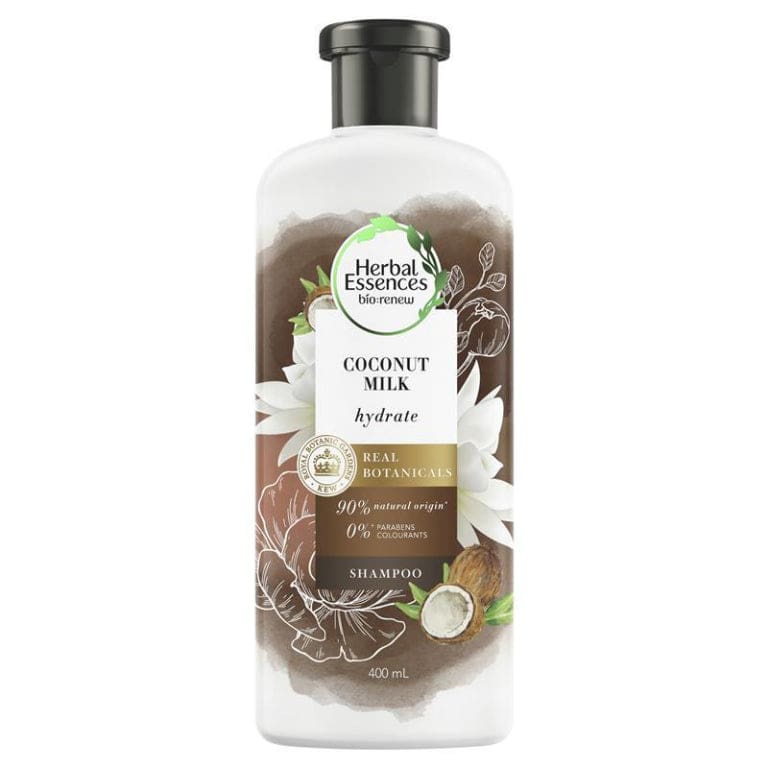Herbal Essences Bio Renew Hydrate Coconut Milk Shampoo 400ml front image on Livehealthy HK imported from Australia