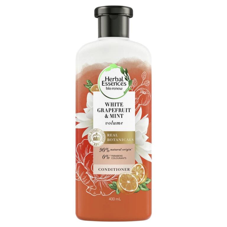 Herbal Essences Bio Renew Naked Volume Grapefruit Mosa Mint Conditioner 400ml front image on Livehealthy HK imported from Australia