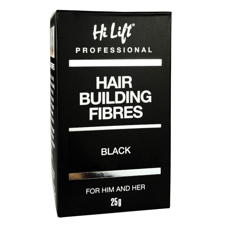 Hi Lift Hair Building Fibres Black 25g front image on Livehealthy HK imported from Australia