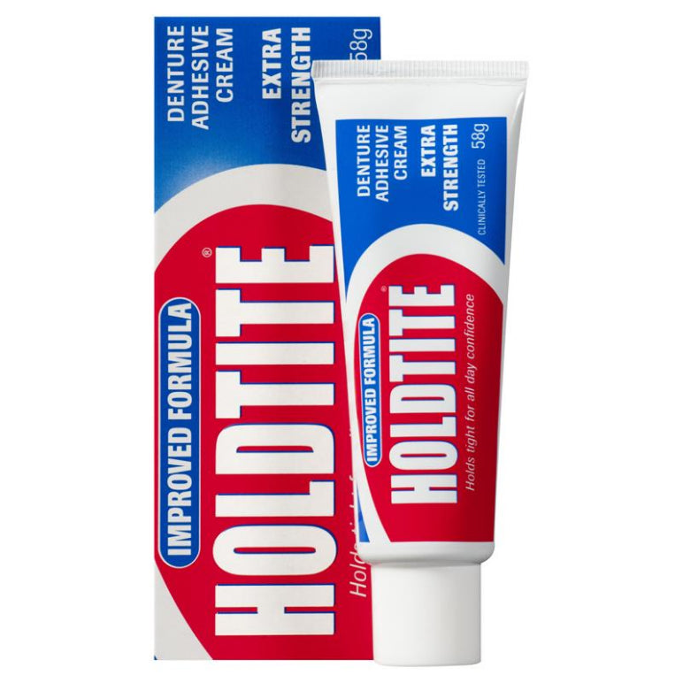 Holdtite Denture Cream 58g front image on Livehealthy HK imported from Australia