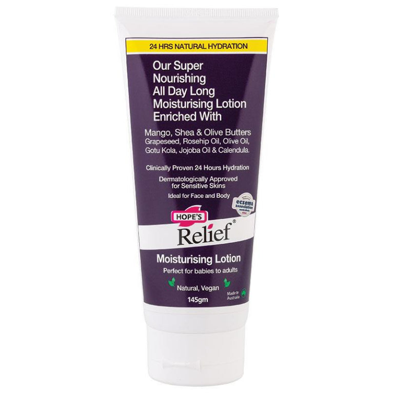 Hopes Relief Moisturising Lotion 145g front image on Livehealthy HK imported from Australia