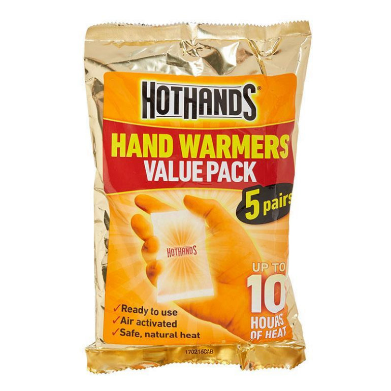 Hot Hands Hand Warmers 5 Pairs front image on Livehealthy HK imported from Australia