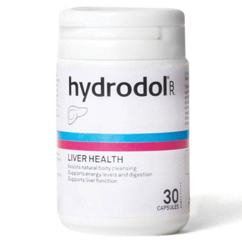 Hydrodol Liver Formula 30 Capsules front image on Livehealthy HK imported from Australia