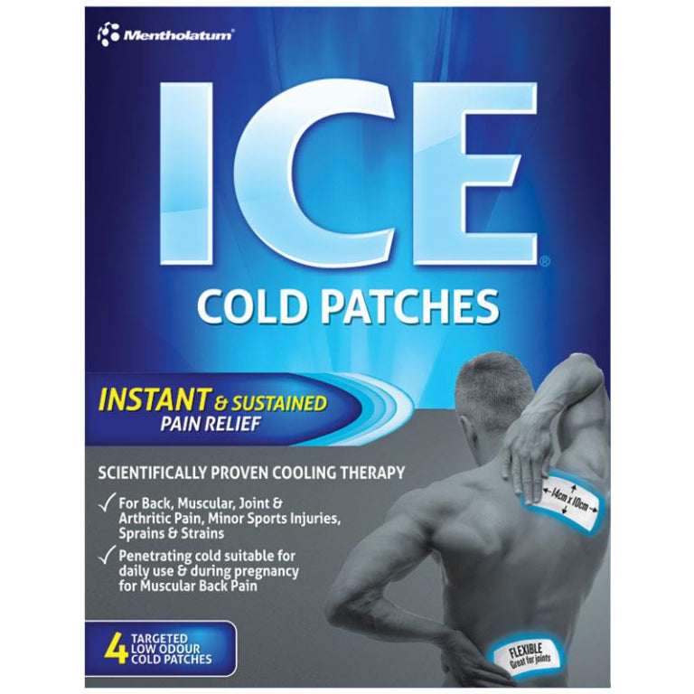 ICE Cold Patches 4 Pack front image on Livehealthy HK imported from Australia