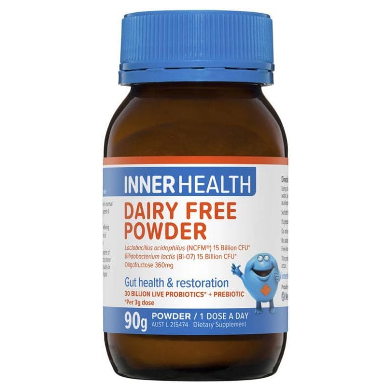 Inner Health Dairy Free Powder 90g Fridge Line front image on Livehealthy HK imported from Australia