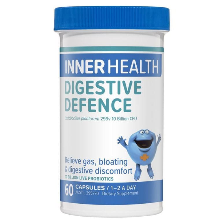 Inner Health Digestive Defence 60 Capsules front image on Livehealthy HK imported from Australia