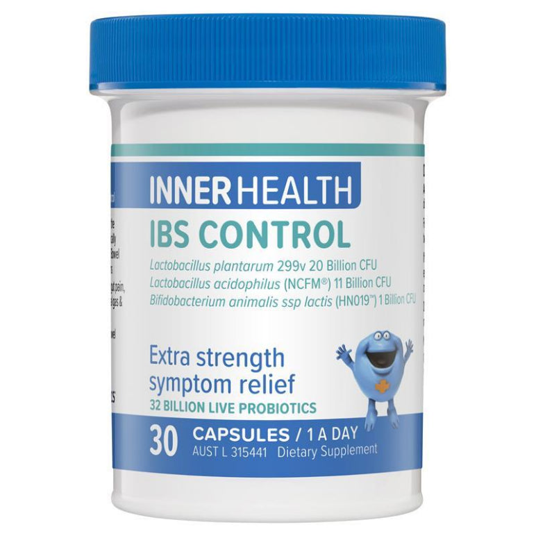 Inner Health IBS Control 30 Capsules front image on Livehealthy HK imported from Australia
