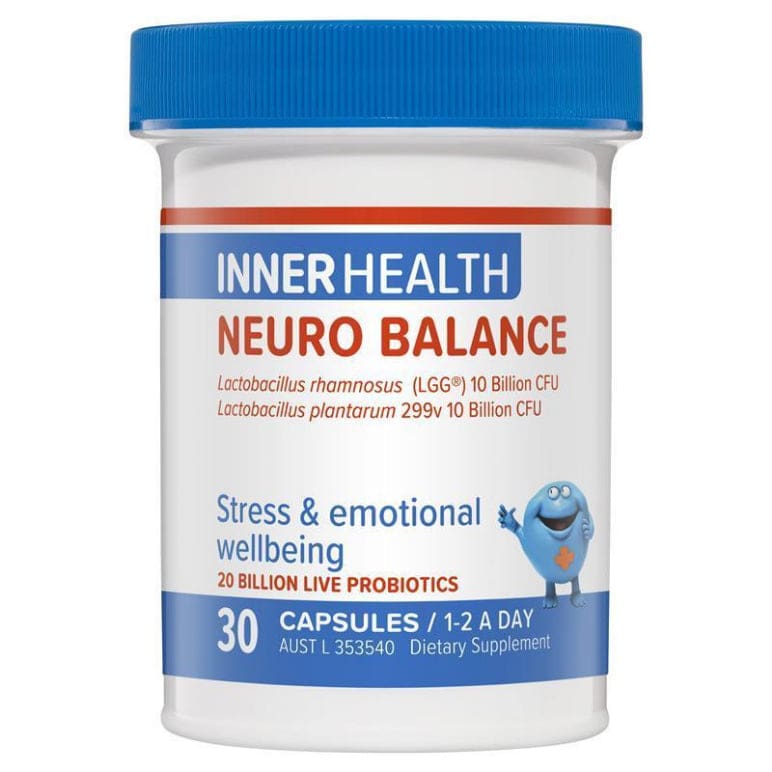 Inner Health Neuro Balance 30 Capsules front image on Livehealthy HK imported from Australia