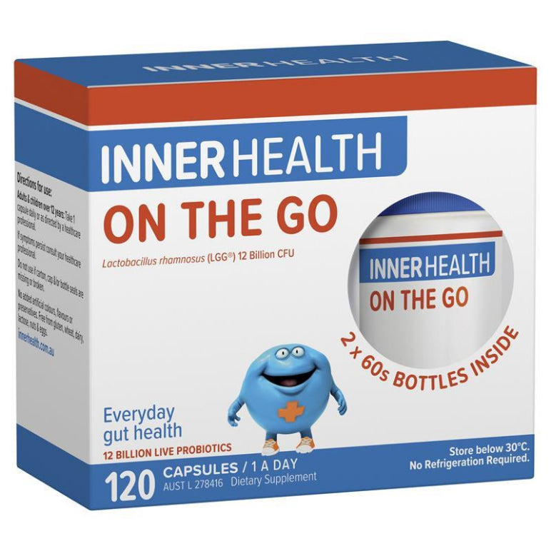 Inner Health On The Go 120 Capsules front image on Livehealthy HK imported from Australia