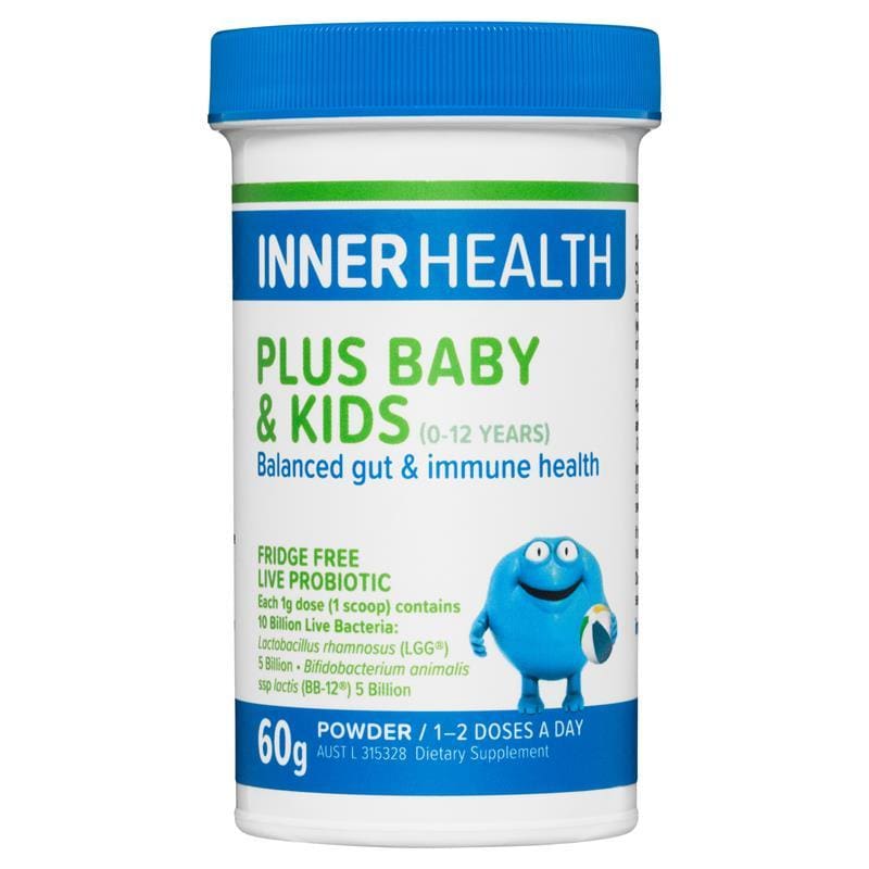 Inner Health Plus Baby and Kids 60g Powder front image on Livehealthy HK imported from Australia