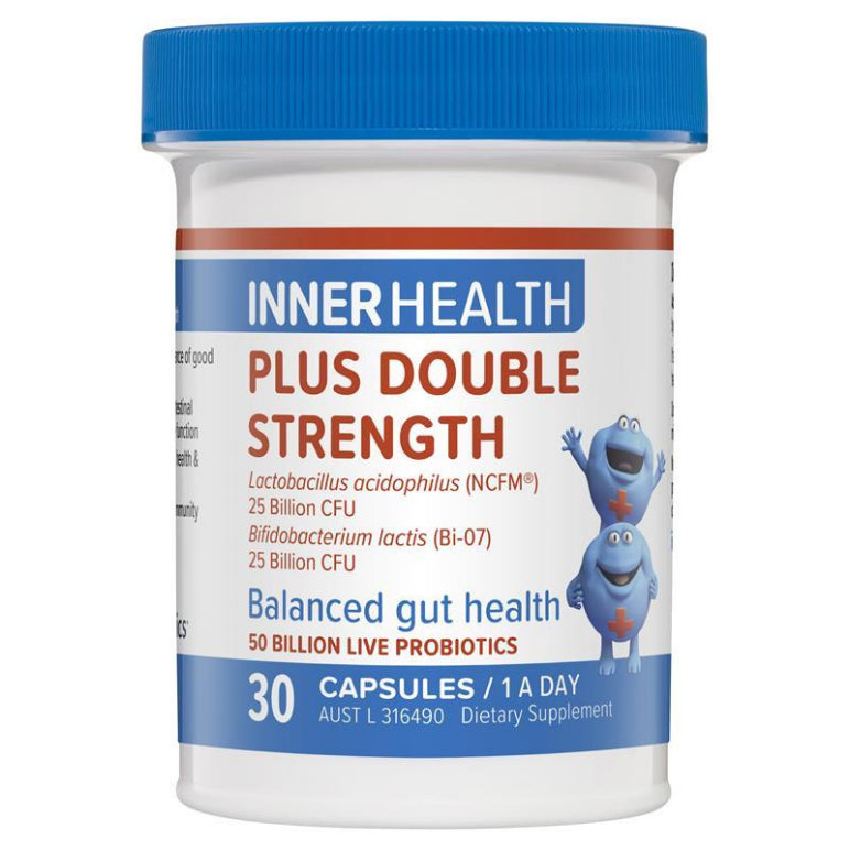 Inner Health Plus Double Strength 30 Capsules front image on Livehealthy HK imported from Australia