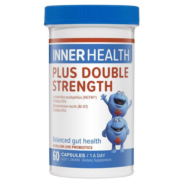 Inner Health Plus Double Strength 60 Capsules front image on Livehealthy HK imported from Australia