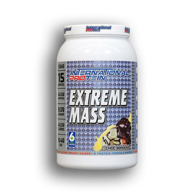 International Protein Extreme Mass Chocolate Banana 1.5kg front image on Livehealthy HK imported from Australia