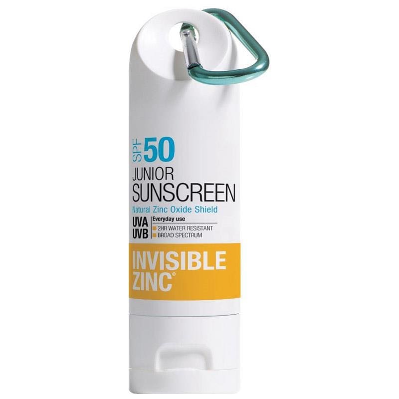 Invisible Zinc SPF 50+ Junior Clip On Sun Screen 60g front image on Livehealthy HK imported from Australia