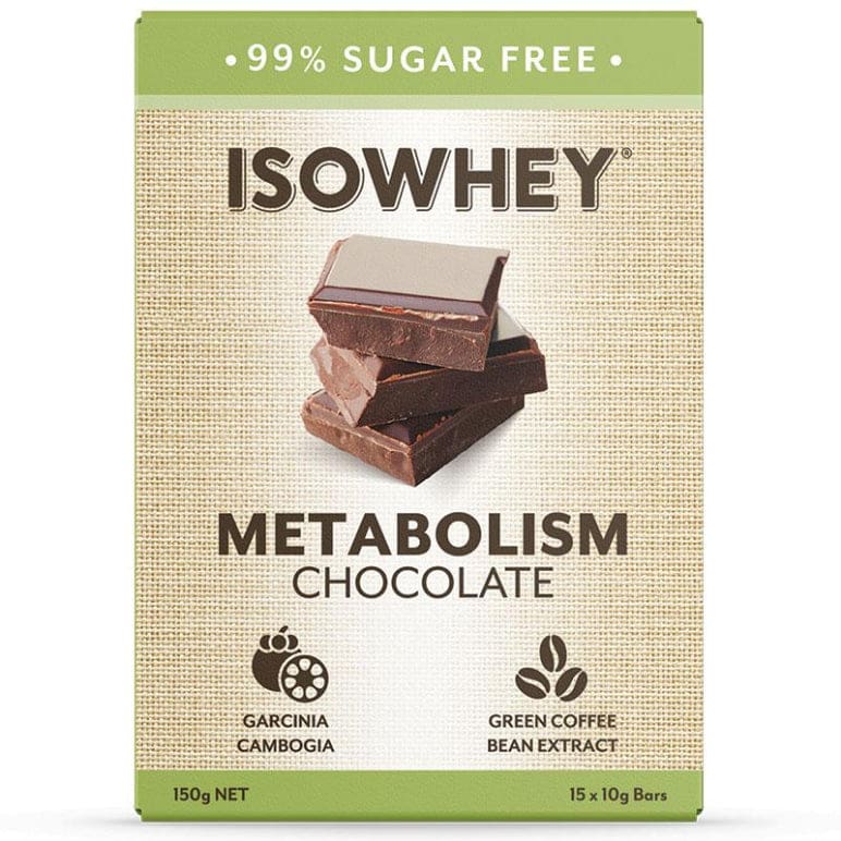 IsoWhey Metabolism Chocolate 10g 15 Bars front image on Livehealthy HK imported from Australia