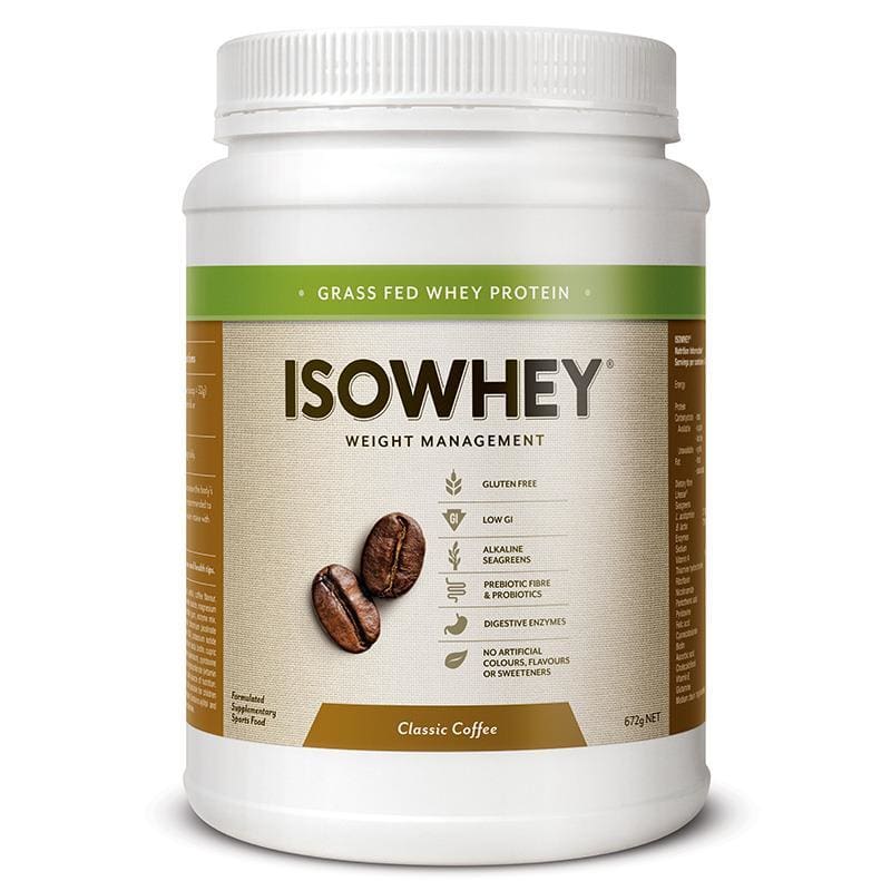 IsoWhey Weight Management Complete Classic Coffee 672g front image on Livehealthy HK imported from Australia