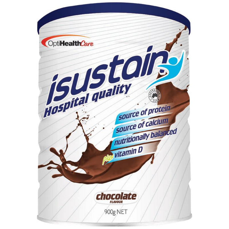 Isustain Hospital Quality Chocolate 900g front image on Livehealthy HK imported from Australia