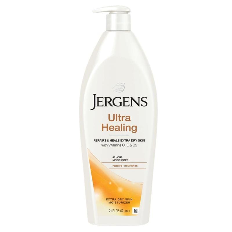 Jergens Ultra Healing Moisturiser 621ml front image on Livehealthy HK imported from Australia