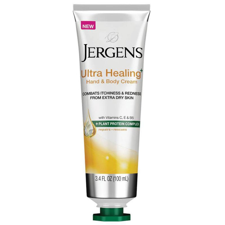 Jergens Ultra Healing Plus Hand & Body Cream 100ml front image on Livehealthy HK imported from Australia