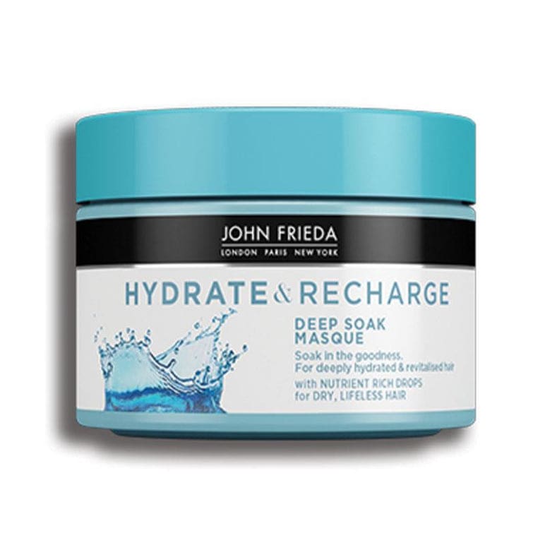 John Frieda Hydrate & Recharge Deep Soak Masque 250ml front image on Livehealthy HK imported from Australia