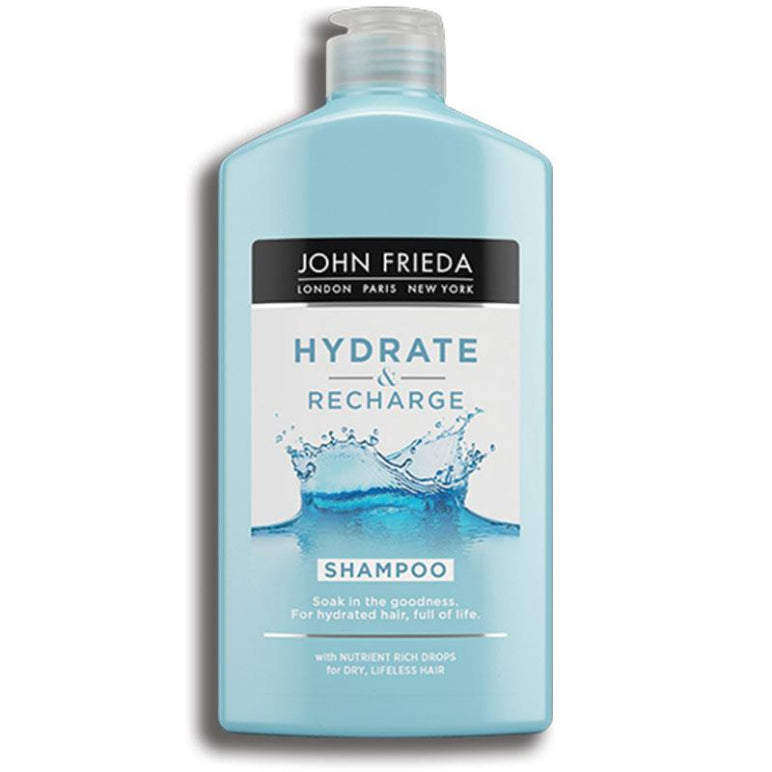 John Frieda Hydrate & Recharge Shampoo 250ml front image on Livehealthy HK imported from Australia