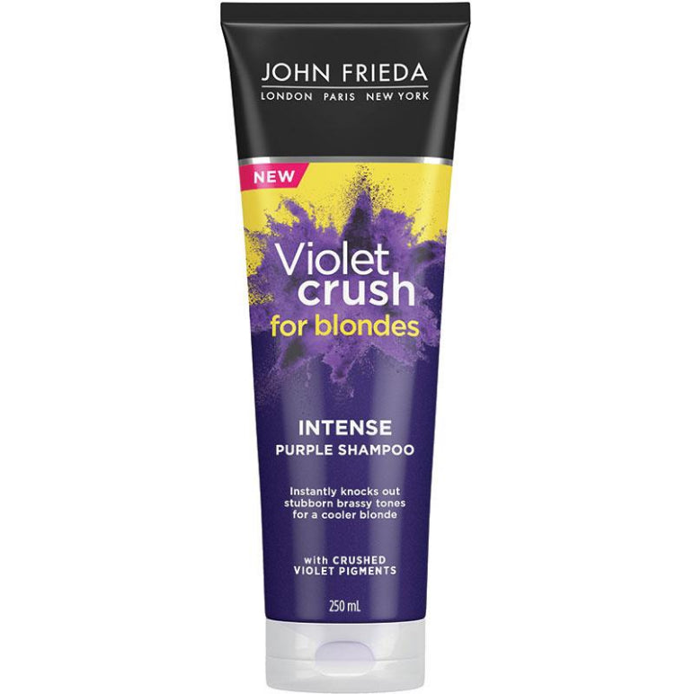 John Frieda Sheer Blonde Violet Crush Intense Shampoo 250ml front image on Livehealthy HK imported from Australia