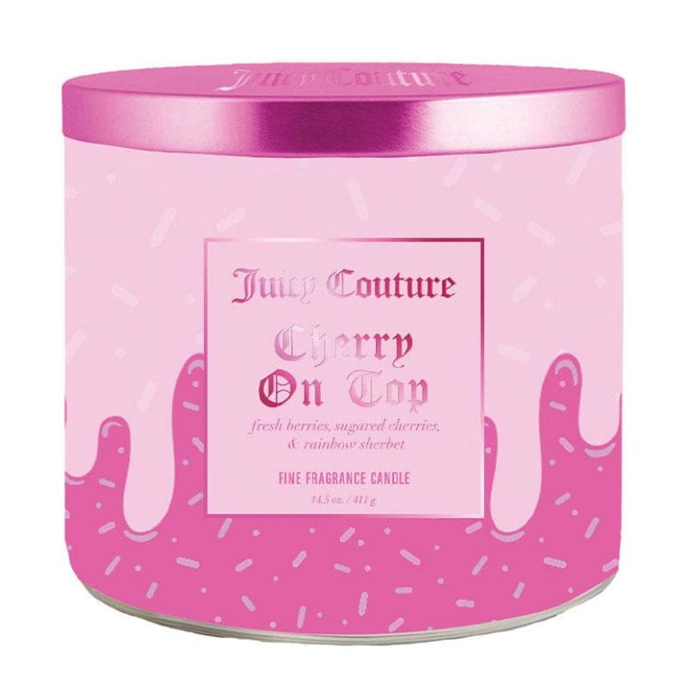 Juicy Couture Cherry On Top Candle 411g front image on Livehealthy HK imported from Australia
