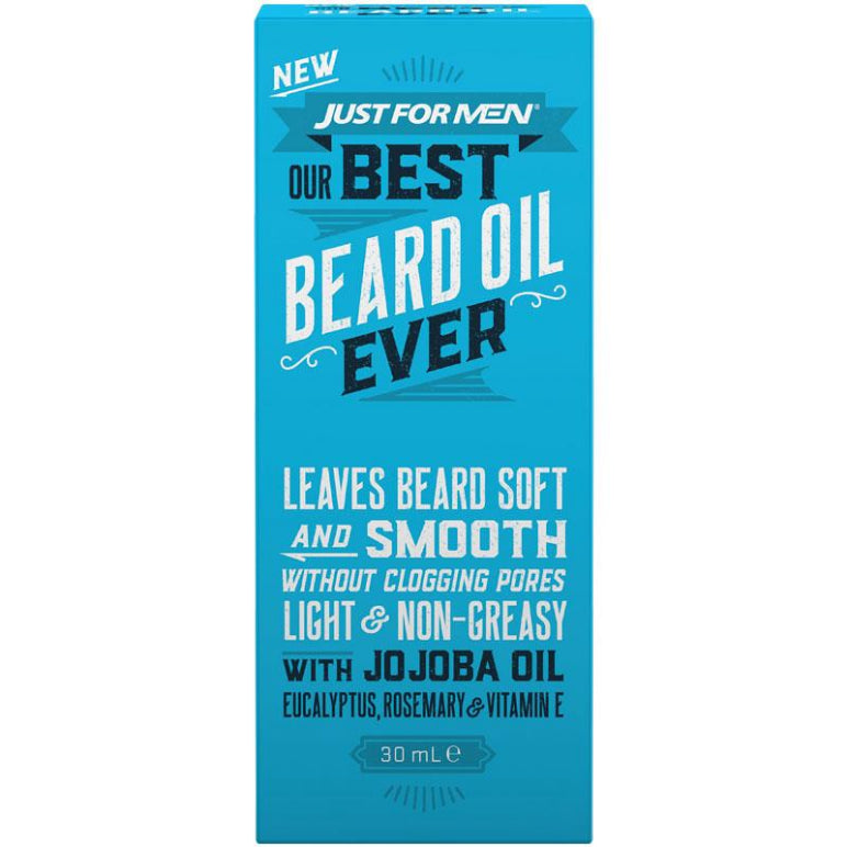 Just For Men - Our Best Ever Beard Oil 30ml front image on Livehealthy HK imported from Australia