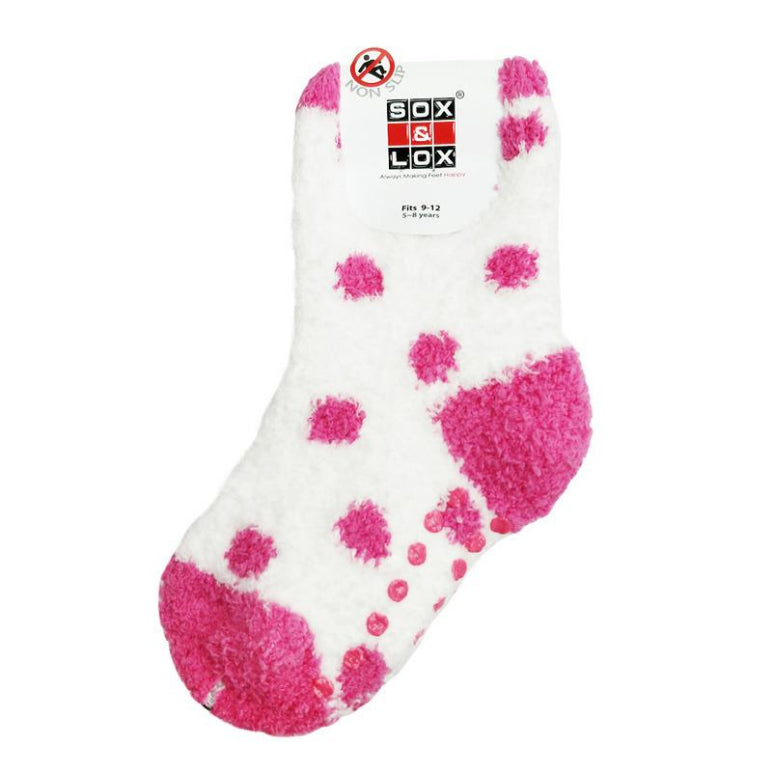Kids Bed Socks Hot Pink Large front image on Livehealthy HK imported from Australia