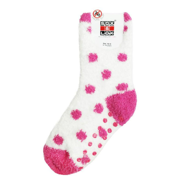 Kids Bed Socks Hot Pink Size Medium front image on Livehealthy HK imported from Australia