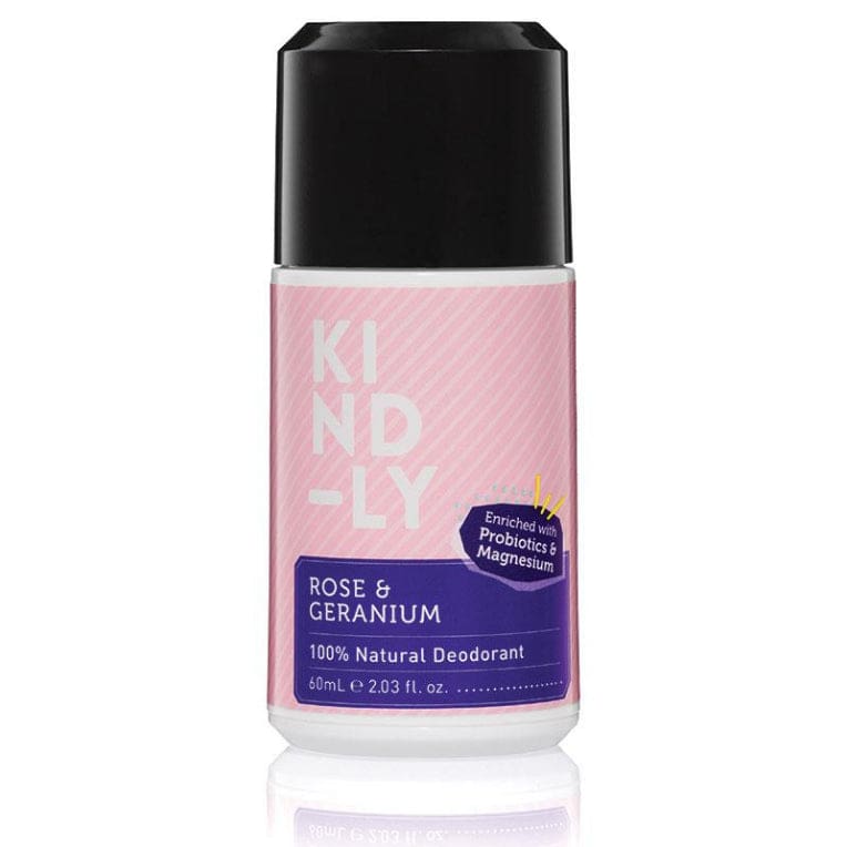 Kind-ly Natural Deodorant Rose & Geranium front image on Livehealthy HK imported from Australia