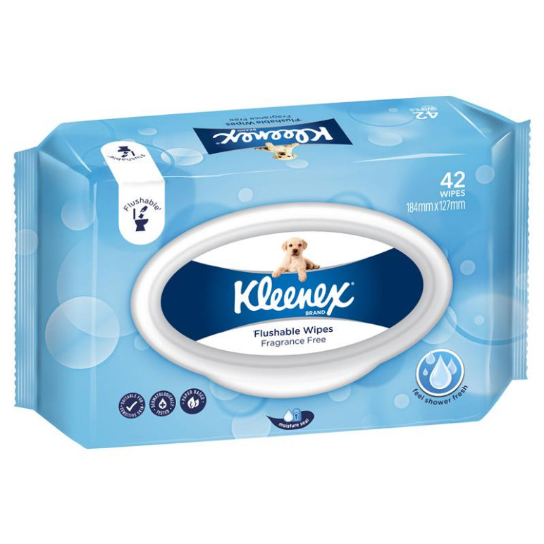Kleenex Unscented Refill Wipes 42 Pack front image on Livehealthy HK imported from Australia
