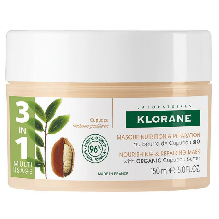 Klorane Mask With Organic Cupuacu 150ml front image on Livehealthy HK imported from Australia