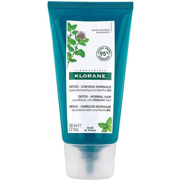 Klorane Organic Mint Scalp Protective Conditioner 150ml - Clarifying front image on Livehealthy HK imported from Australia