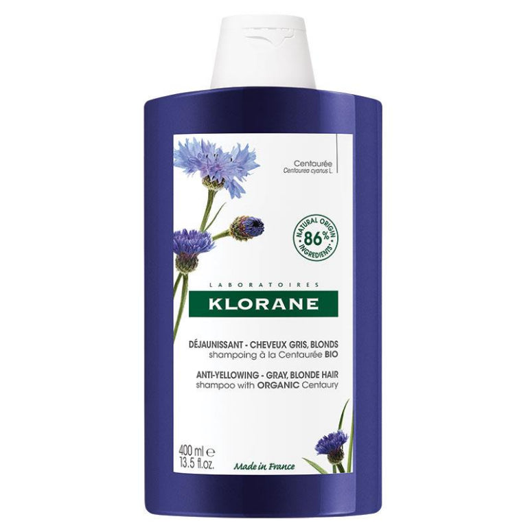 Klorane Shampoo with Organic Centaury 400ml - Blond Hair front image on Livehealthy HK imported from Australia
