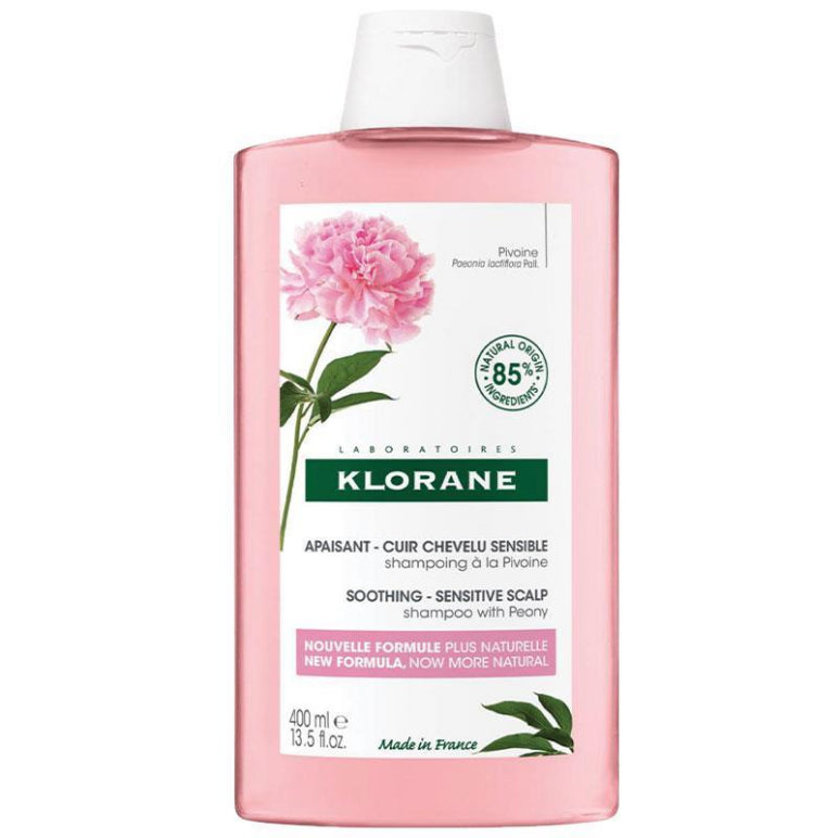 Klorane Soothing Shampoo with Peony 400ml - Sensitive Scalp front image on Livehealthy HK imported from Australia