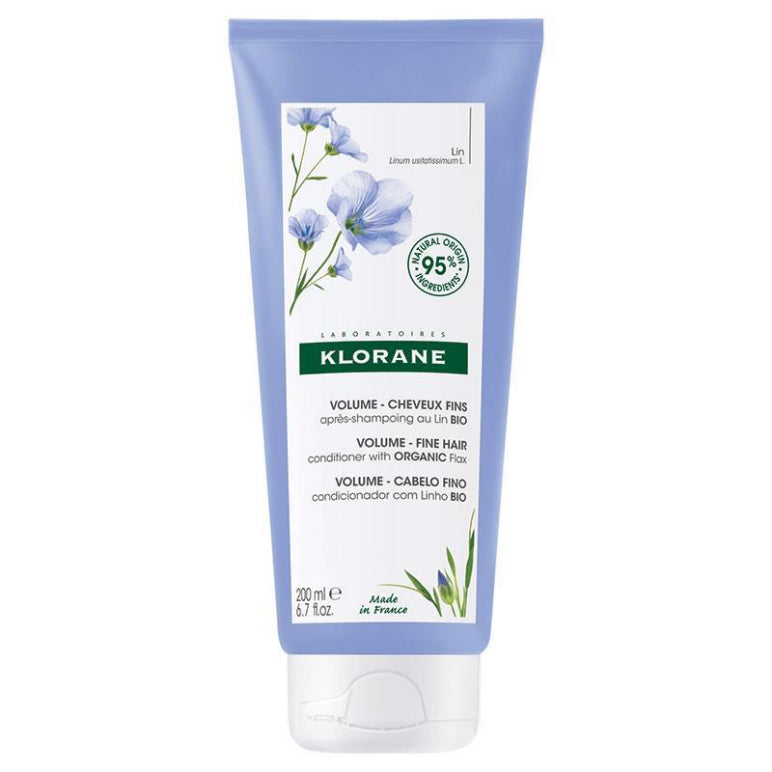 Klorane Volumising Conditioner with Organic Flax 200ml - Fine and Flat Hair front image on Livehealthy HK imported from Australia