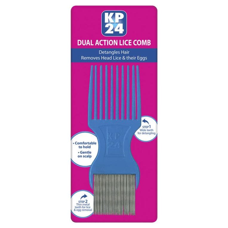 KP24 Long Tooth Head Lice/Nit Comb front image on Livehealthy HK imported from Australia