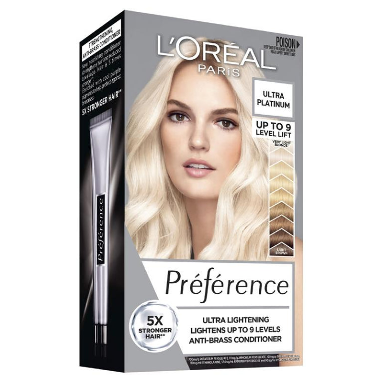 L'Oreal Paris Preference 9L Ultra Platinum front image on Livehealthy HK imported from Australia