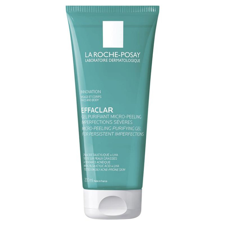 La Roche Posay Effaclar Micro Peeling Purifying Gel 200ml front image on Livehealthy HK imported from Australia