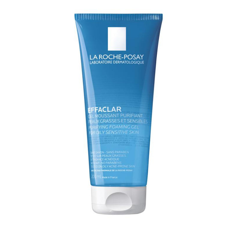 La Roche-Posay Effaclar Purifying Foaming Gel Anti-Acne Cleanser 200mL front image on Livehealthy HK imported from Australia