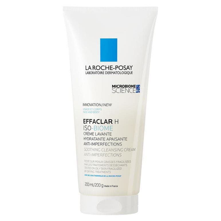 La Roche Posay Effalcar H Iso Biome Soothing Cleansing Cream 200ml front image on Livehealthy HK imported from Australia