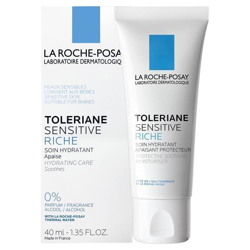 La Roche-Posay Toleriane Sensitive Riche Facial Moisturiser 40ml front image on Livehealthy HK imported from Australia
