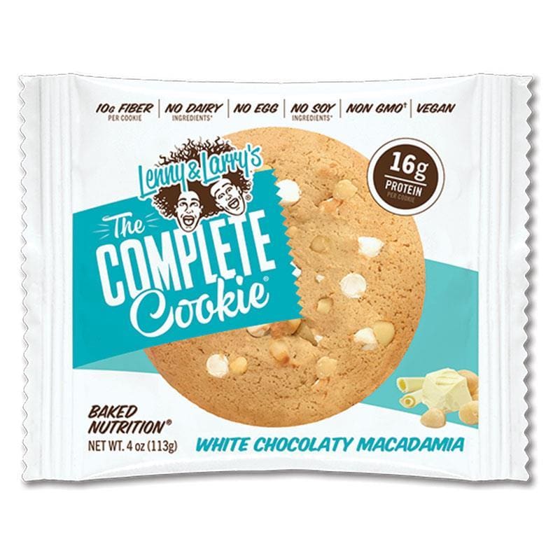 Lenny and Larry White Chocolate Macadamia Complete Cookie 113g front image on Livehealthy HK imported from Australia