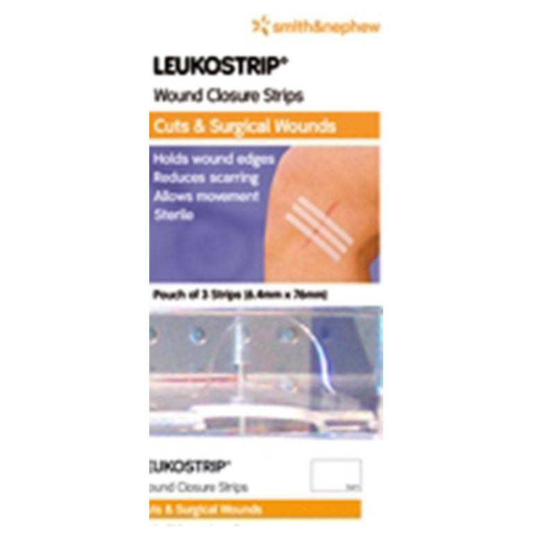 Leukostrip 6.4mm x 76mm Single Dressing front image on Livehealthy HK imported from Australia